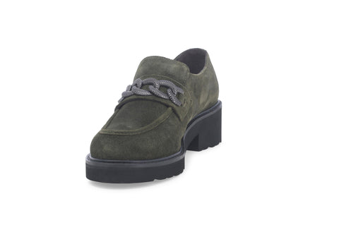 Melluso Donna Mocassini Camoscio 034321-227802 Verde